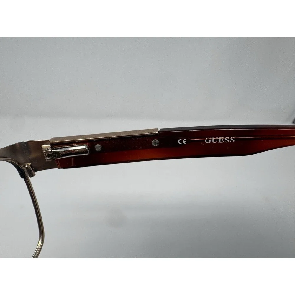 Guess GU1736 BLK Black Brown Gold Eyeglass Frames 53-18-140 Authentic